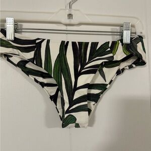 Leaf Print Bikini Bottom MUMU mermaid